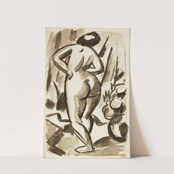 Standing Female Nude by Carl Newman