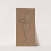 Standing Female Nude Holding a Bowl (recto) (1868-1873) by James Abbott McNeill Whistler