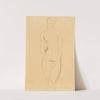 Standing female nude seen from the front by Gustav Klimt