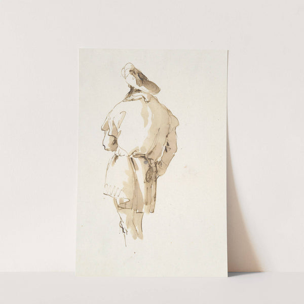 Standing male figure seen from behind (ca. 1740–50) by Giovanni Battista Tiepolo
