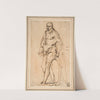 Standing Male Figure Supporting a Shield by Pietro Testa