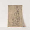 Standing Male Nude and Two Female Nudes (1914) by Wilhelm Lehmbruck