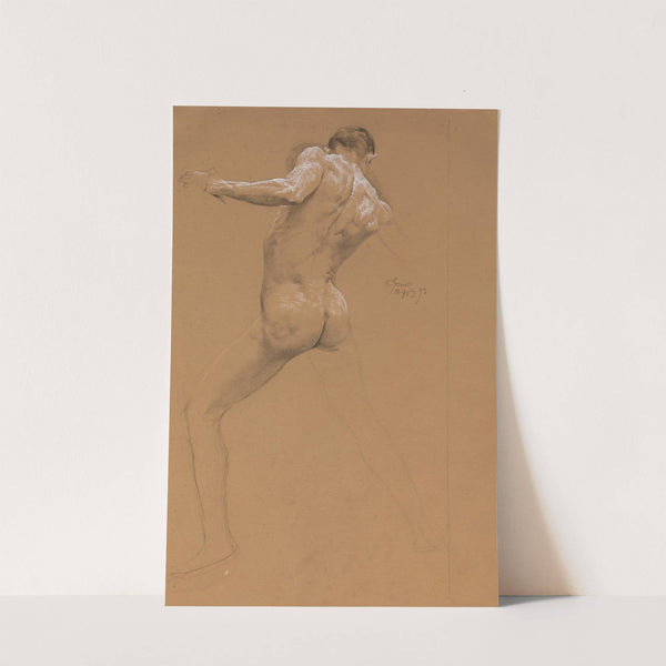 Standing Male Nude from Behind by Otto Greiner