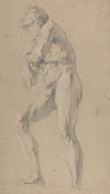 Standing Male Nude Seen from Below