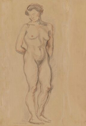 Standing nude