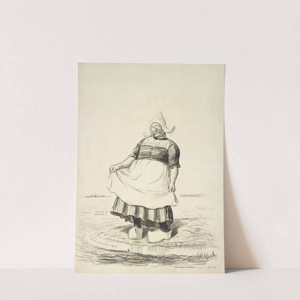 Standing with reluctant feet; Where the brook and river meet. Longfellow (1914) by William Henry Walker