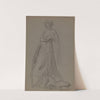 Standing Woman Leaning on Her Elbow (1890s) by French School