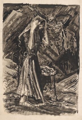 Standing Woman with a Bag of Potatoes