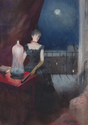 Standing Woman With A Fan