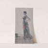 Standing Woman with Fan, A Study in Rose and Grey by Léon Dabo
