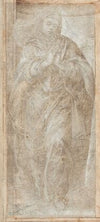 Standing Woman with Her Hands Clasped in Prayer
