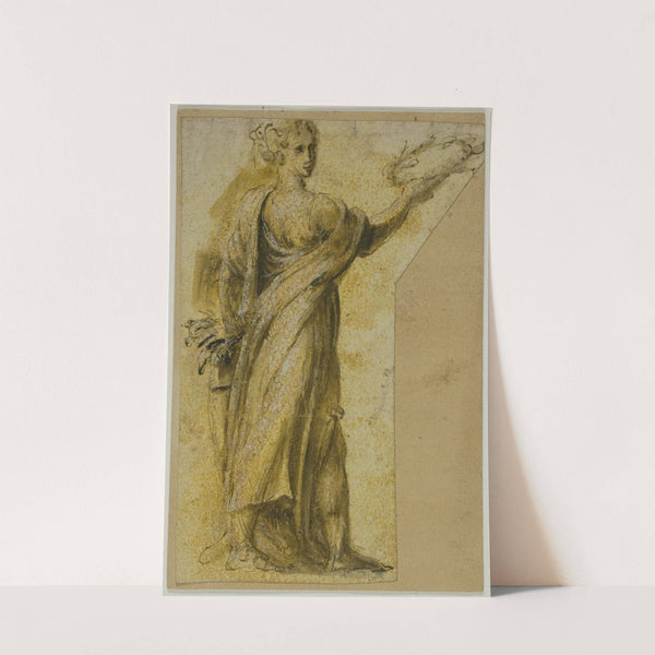 Standing Woman with Laurel Wreath by Biagio Pupini