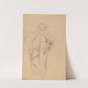 Standing woman with raised right arm by Gustav Klimt