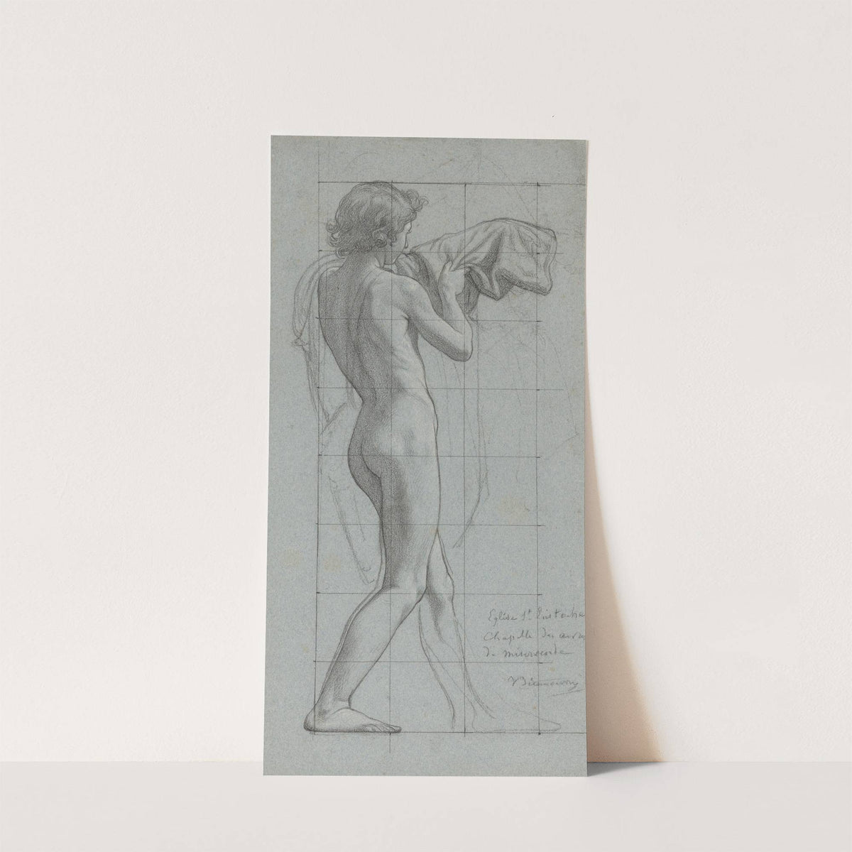 Standing Youth Turned to the Right, Pulling a Piece of Drapery over His Left Arm by Victor-François-Eloi Biennourry