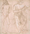 Standing Youth with Hands Behind His Back, and a Seated Youth Reading