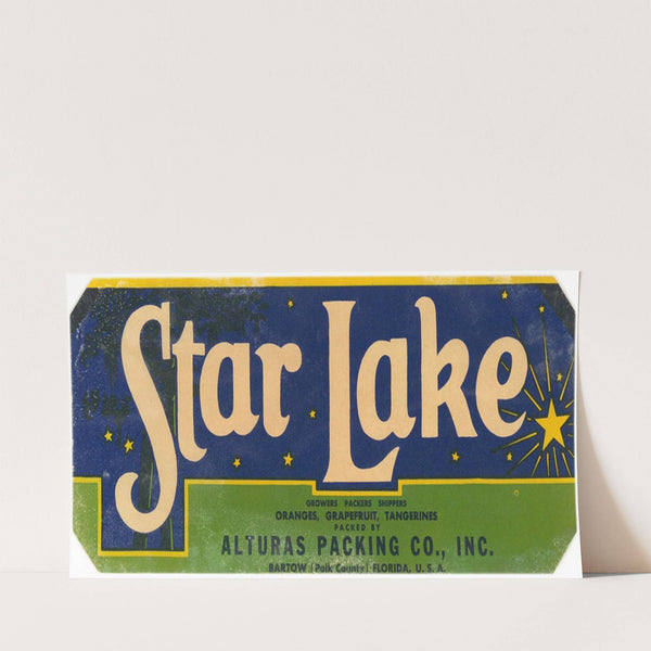 Star Lake Citrus Label (1930-1950)