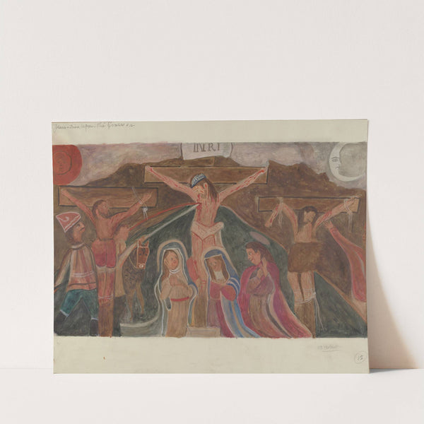 Station of the Cross No. 12 - Jesus Dies Upon the Cross by William Herbert