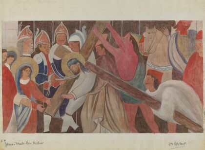Station of the Cross No. 4 – Jesus Meets His Mother