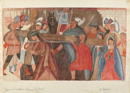 Station of the Cross No. 5 – Jesus is Assisted in Carrying His Cross