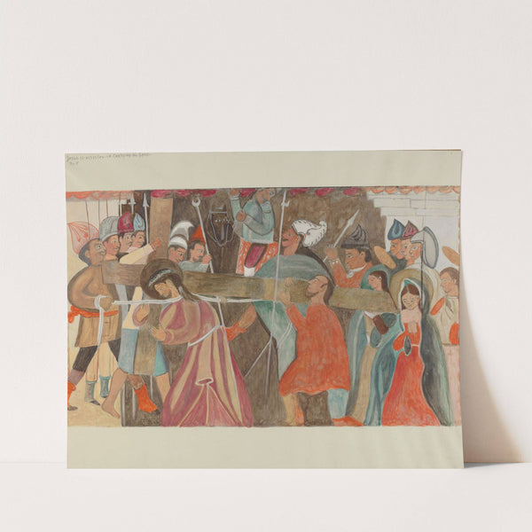 Station of the Cross No. 5 - Jesus is Assisted in Carrying His Cross by William Herbert