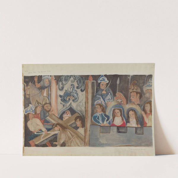 Station of the Cross No. 7 - Jesus Falls the Second Time by Beulah Bradleigh