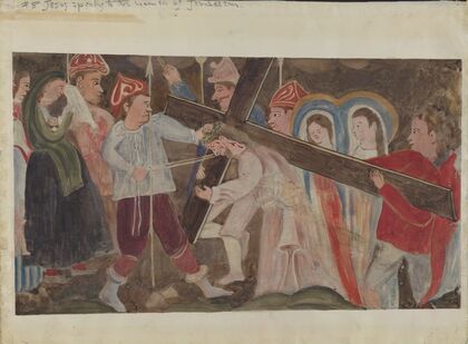 Stations of the Cross No. 8 – Jesus Speaks to the Women of Jerusalem