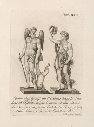 Statua, che figurasi per l’Autuno, lungo lo Stradone all’Isolotto; di Gio. Caccini