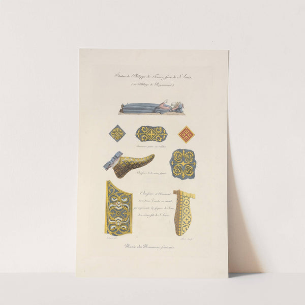 Statue de Philippe de France, frere de S. Louis. (de l&#8217;abbaye de Royaumont.) (1839) by Nicolas Xavier Willemin