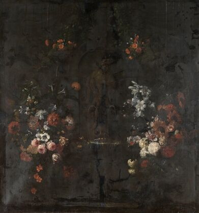 Statue of Apollo with Flowers