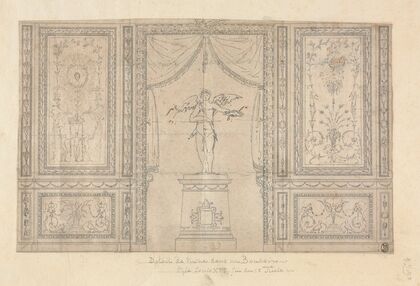Statue of Cupid in a Wall Niche (18th century)
