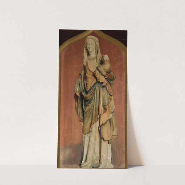 Statue of Gothic Madonna by Konrad Krzyżanowski