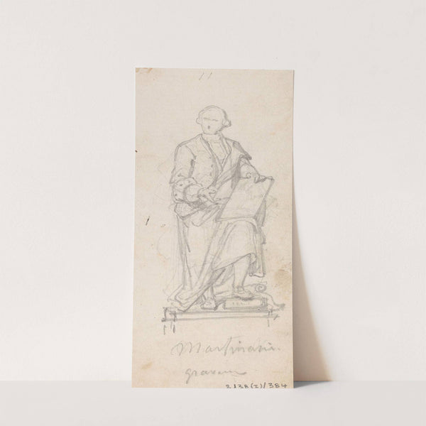 Statue of the Engraver Pieter Martinasie by Nicaise De Keyser