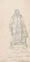Statue of the Sculptor Artus Quellinus I with the Bust of the Marquis of Caracena