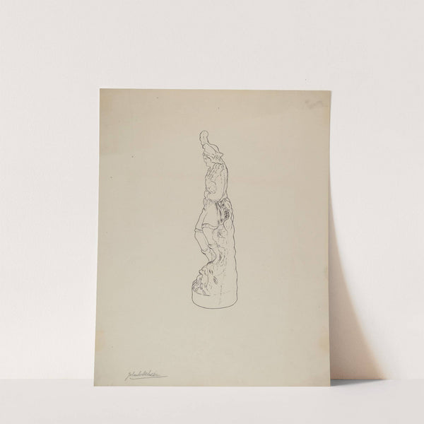 Statuette by Yolande Delasser