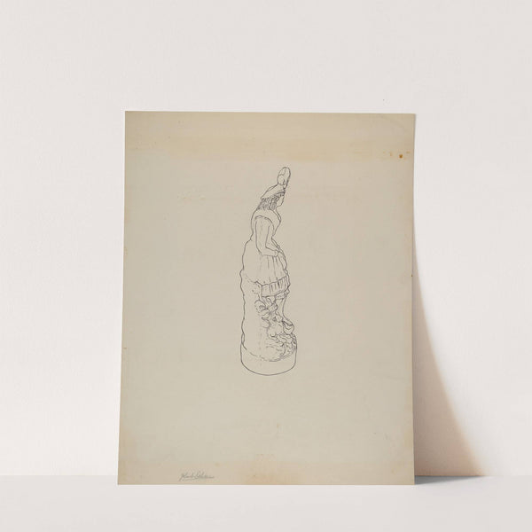 Statuette by Yolande Delasser