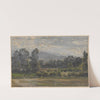 Staw Kąpielnik lake in Bukowiec (1850-1881) by Adolf Dressler