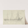 Steam Sloop Pensacola brought to Washington under canvas from Pensacola, some time 1861 (1861) by Alfred Rudolph Waud