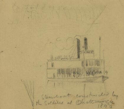 Steamboat constructed by the Soldiers at Chattanooga, 1863