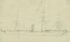 Steamship with three masts