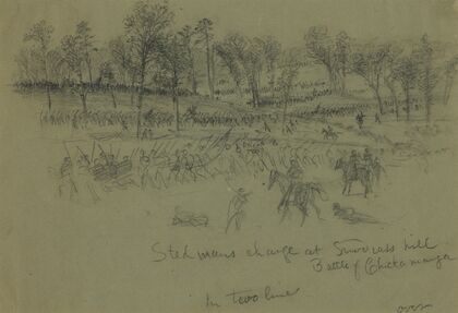 Ste[e]dmans charge at Snod[g]rass hill–Battle of Chickamauga