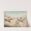 Steeplechasing; The Field taking a Low Rail and a Brook by Henry Thomas Alken