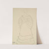 Stehend Etwas Nach Links, Die Hände Ineinandergelegt  (Standing Figure Facing Slightly To The Left, Hands Folded) by Gustav Klimt