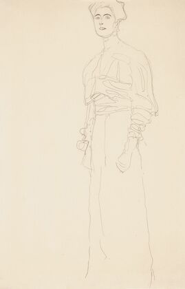 Stehend nach links (study for the portrait of Margaret Stonborough-Wittgenstein)
