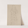 Stehende Figur im Verzierten Kleid (Standing Figure in Ornamented Gown) (1915-16) by Gustav Klimt