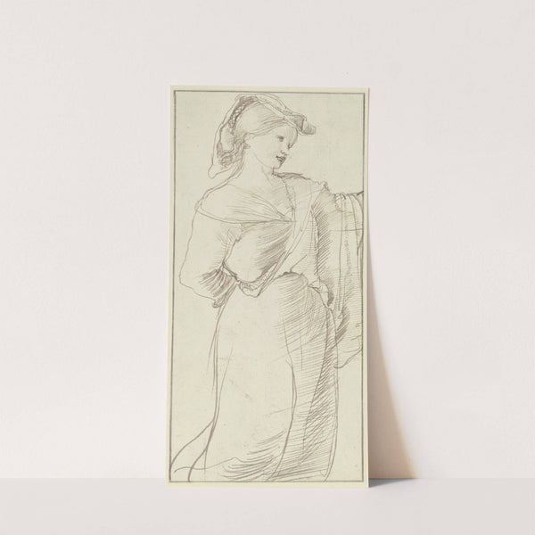 Stehendes italienisches Bauernmädchen by Franz Theobald Horny