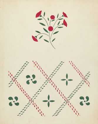 Stencilled Wall