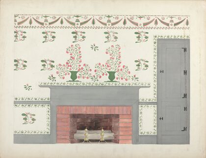 Stencilled Wall
