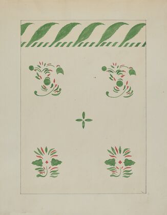 Stencilled Wall