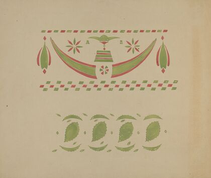 Stencilled Wall Decoration