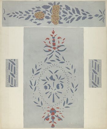Stencilled Wall (Detail)